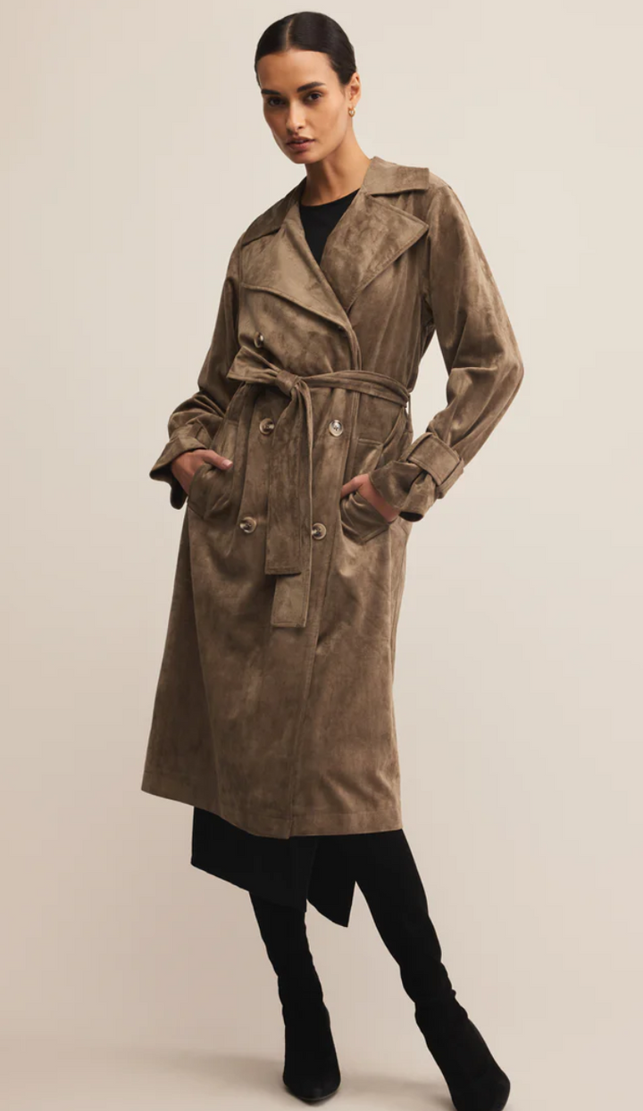 Z Supply Dorian Suede Trench Coat