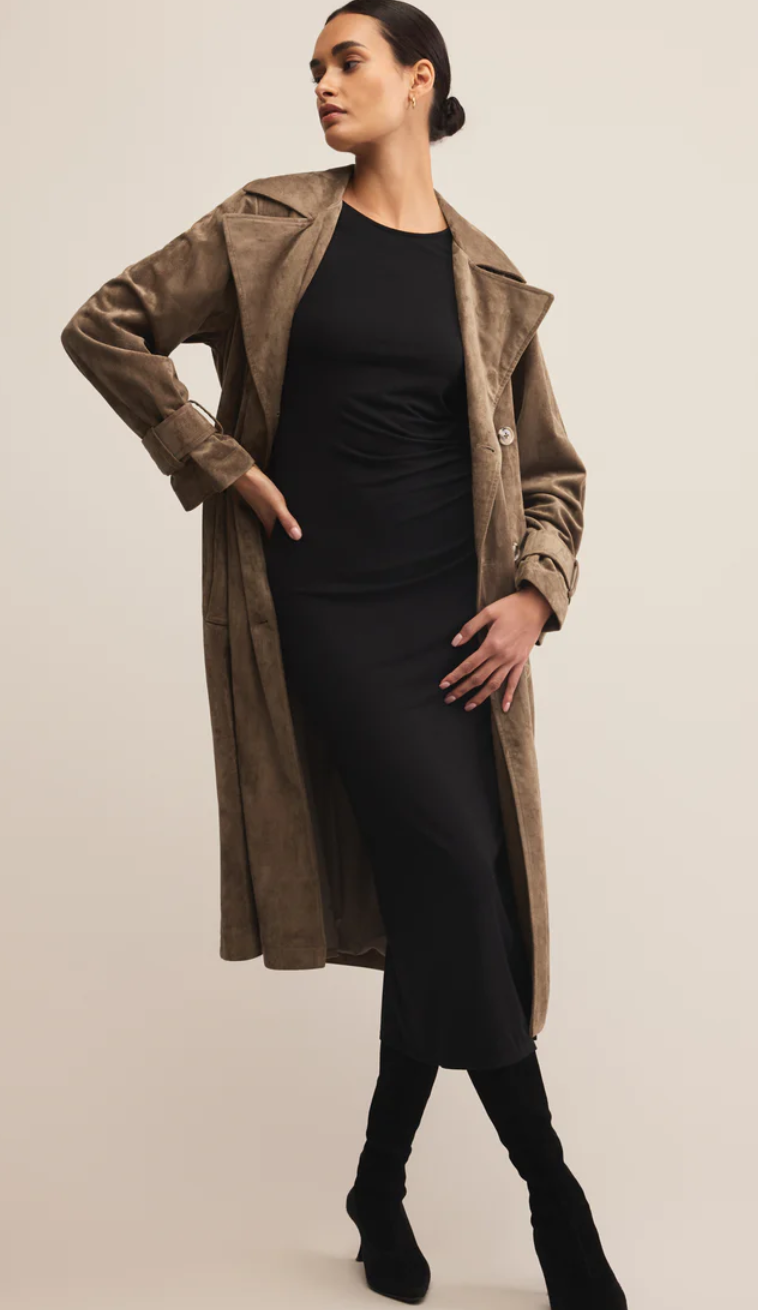Z Supply Dorian Suede Trench Coat
