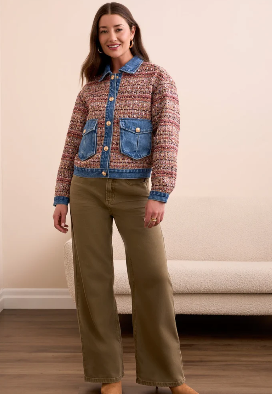 Tribal Contrast Couture Jacket