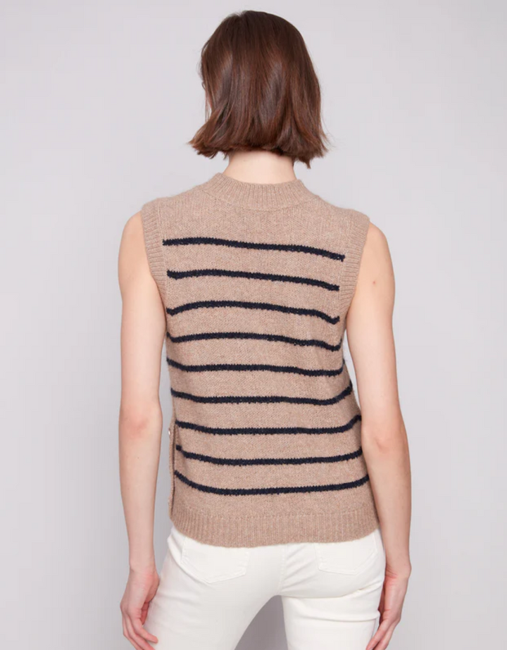 Charlie B Retro Stripes Sweater Vest
