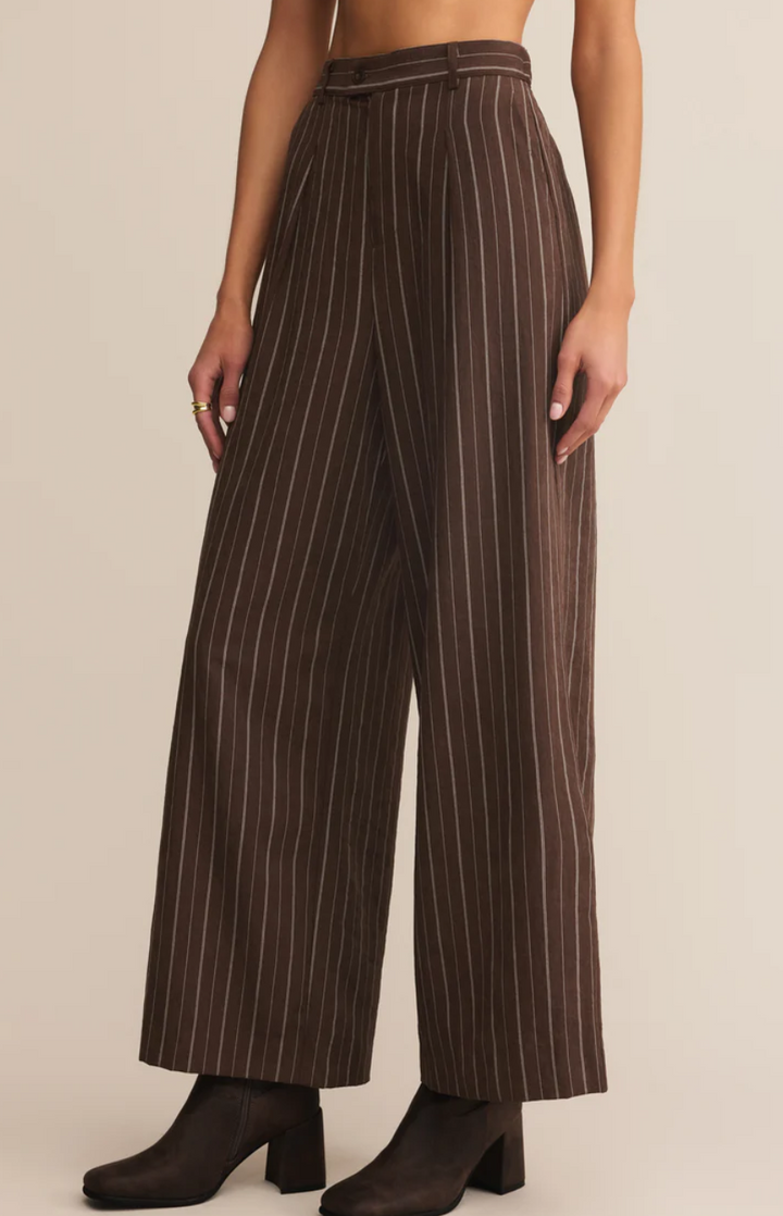 Z Supply Alma Pinstripe Wide Leg Pant