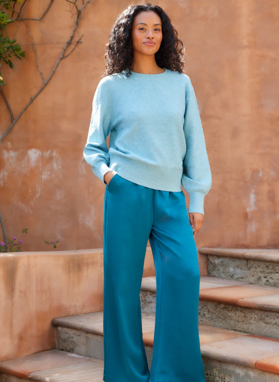 Karen Kane The Teal Deal Wide Leg Pant
