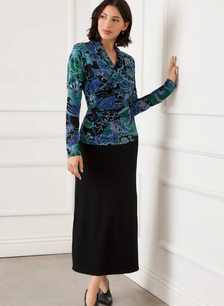 Karen Kane Flirty Florals Top