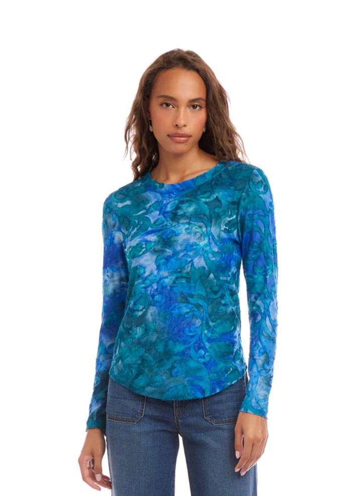 Karen Kane Bold in Blue Top