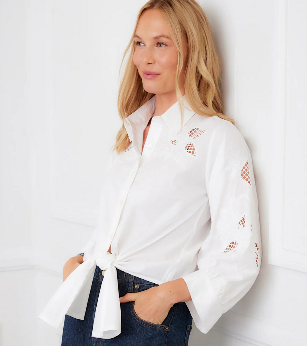 Karen Kane Tied with Love Blouse