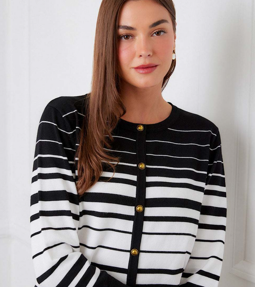 Karen Kane Stripe Season Cardigan