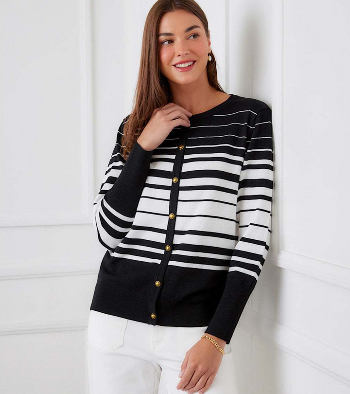 Karen Kane Stripe Season Cardigan