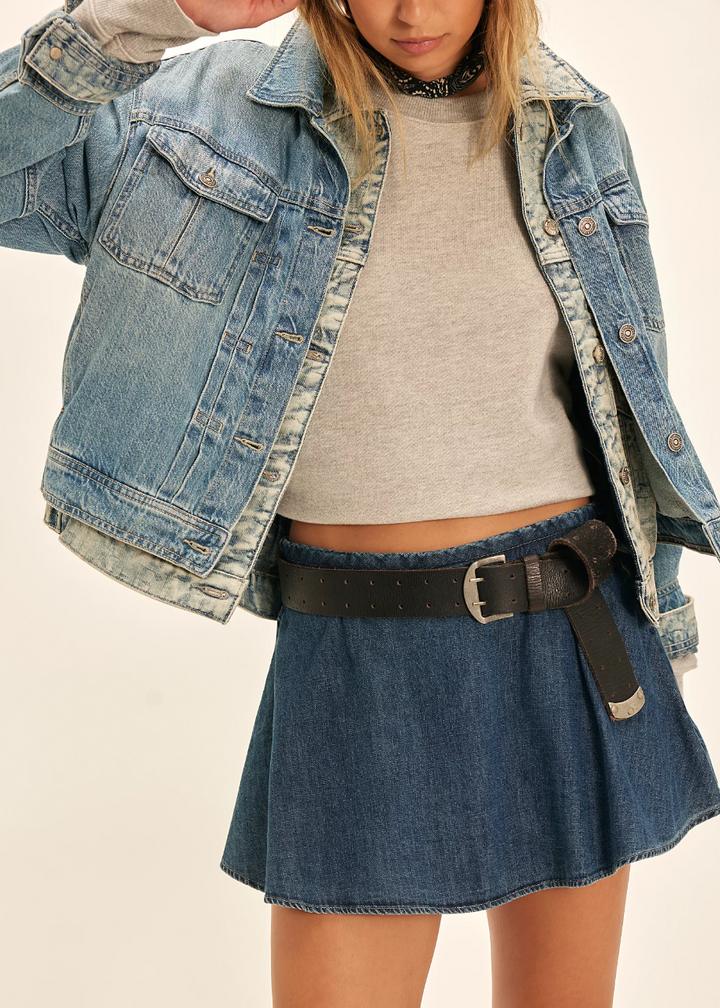 Free People Paradise Found Denim Skort
