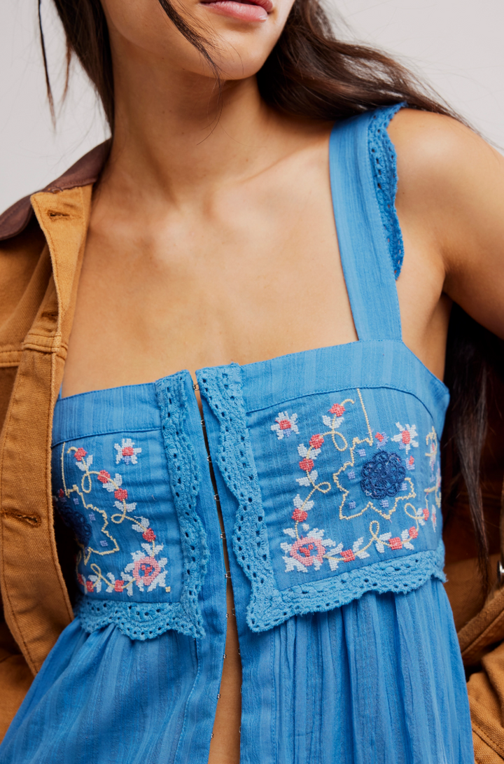 Free People Farrah Embroidered Tunic