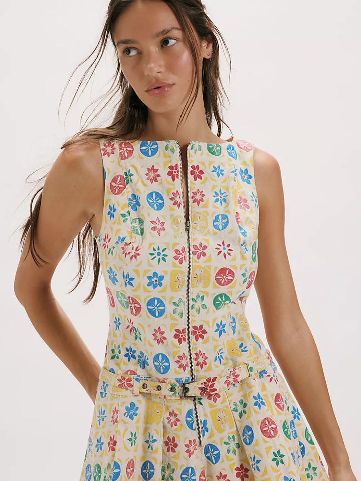 Free People Dune Dancer Printed Romper