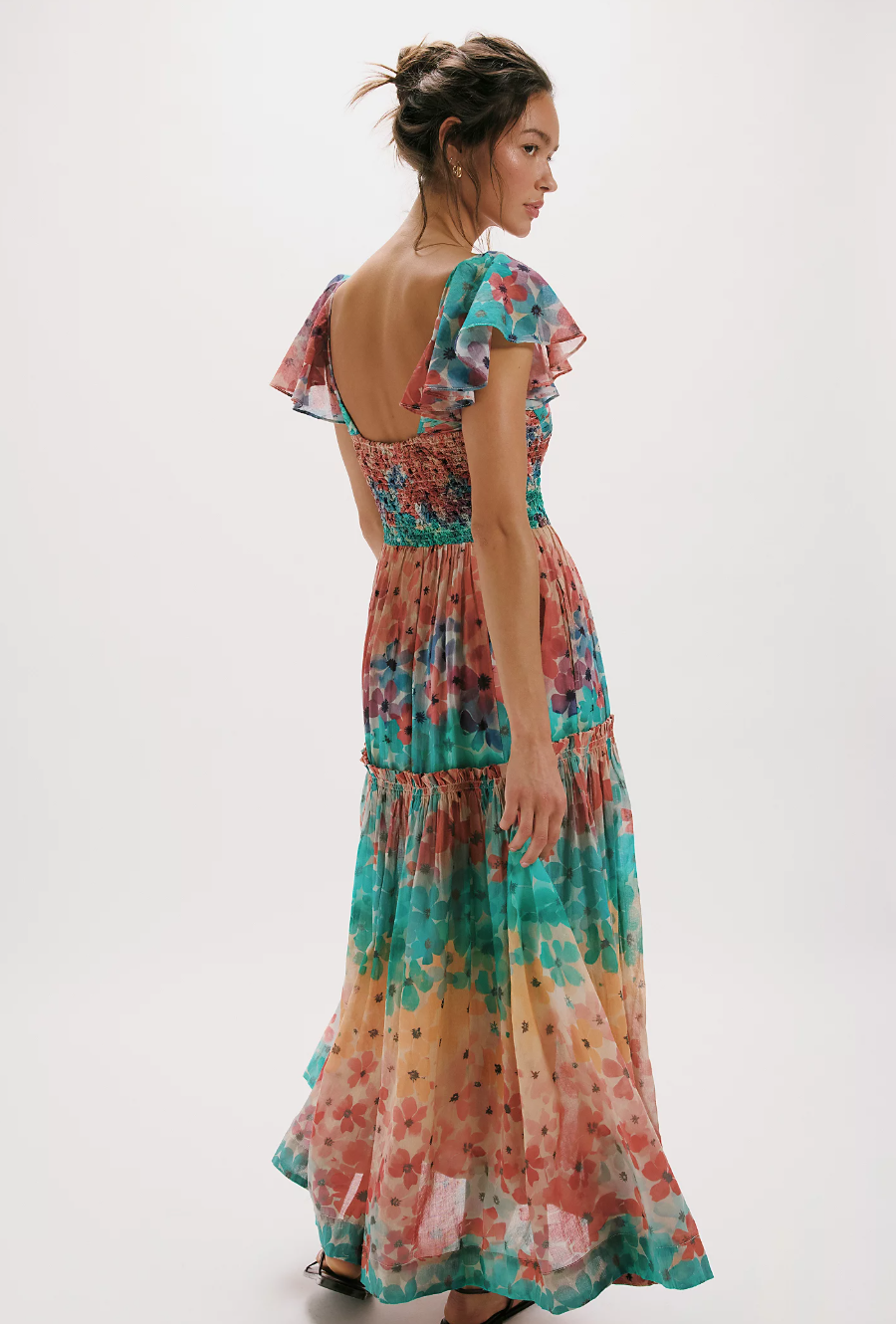 free people mixed floral maxi dress Wisteria Maxi Dress