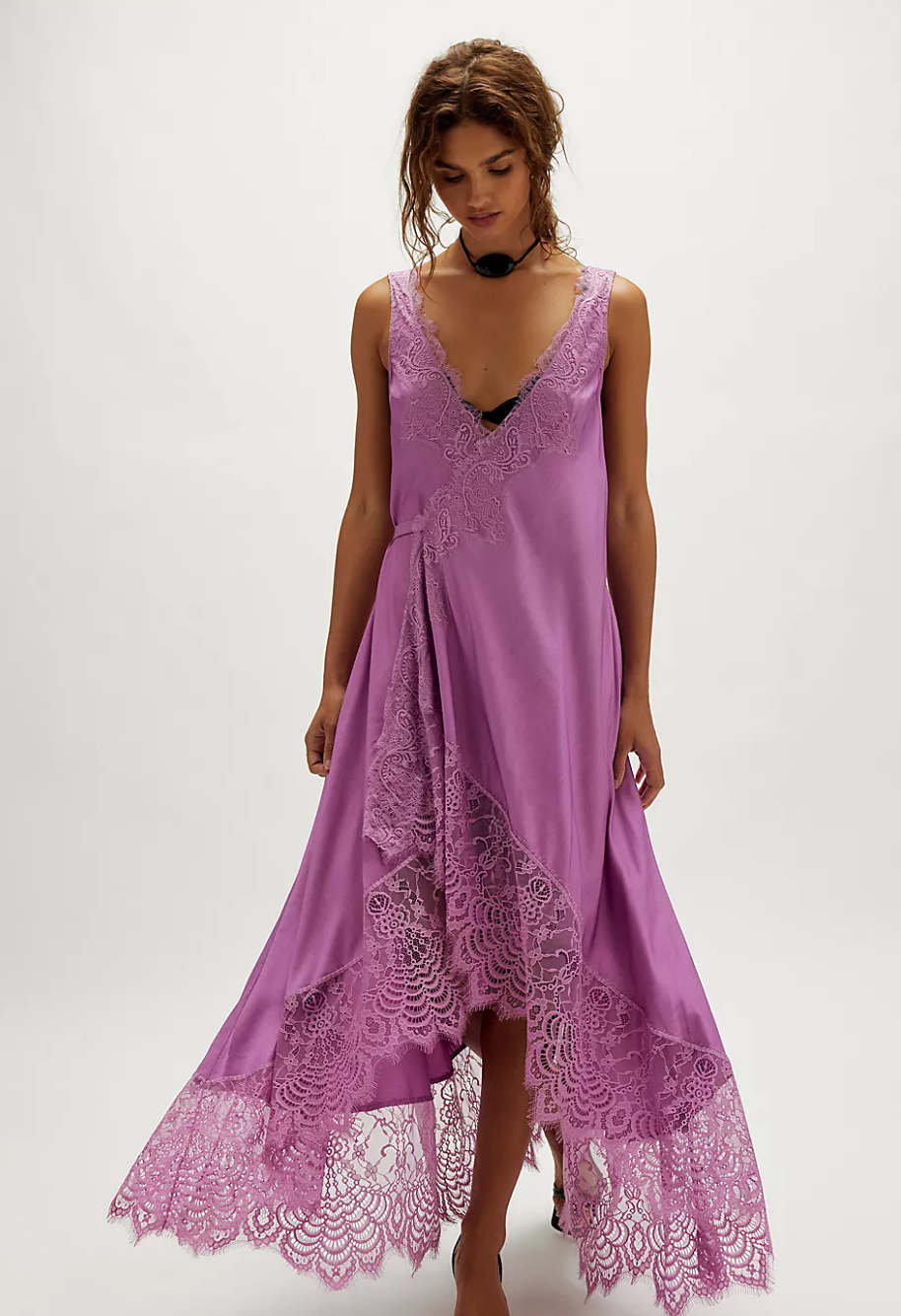 Free People Nigel Preston Soho Wrap Midi Dress XS / Damson