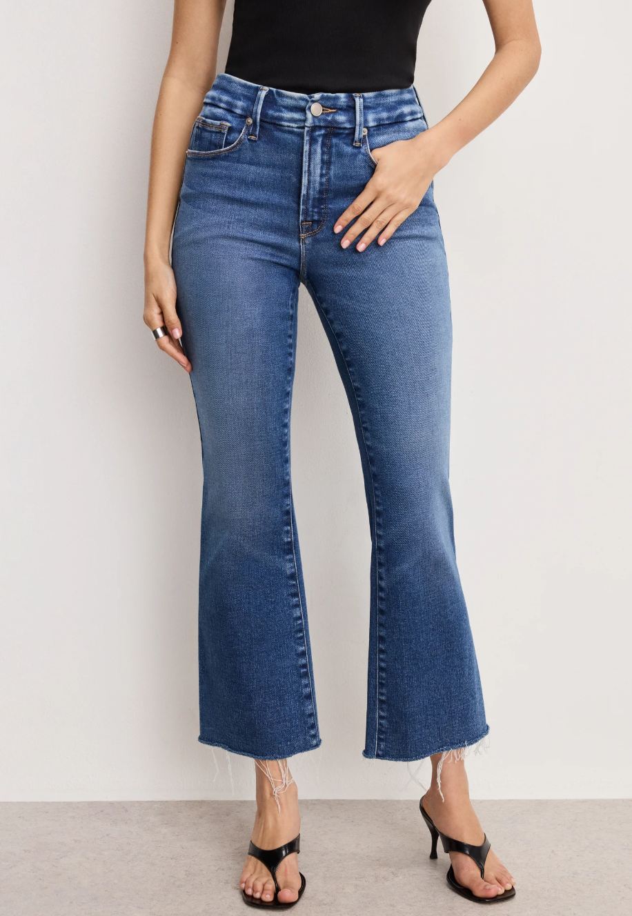 Good American Soft Tech Good Legs Cropped Bootcut