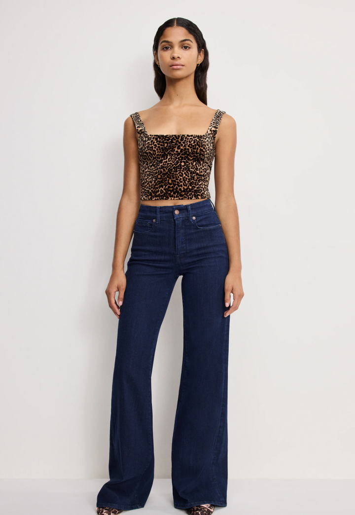 Good American Good Petite Palazzo Jean