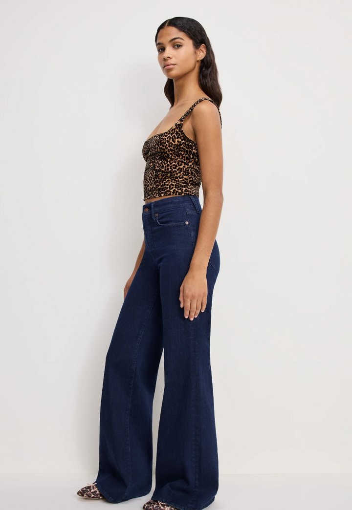 Good American Good Petite Palazzo Jean