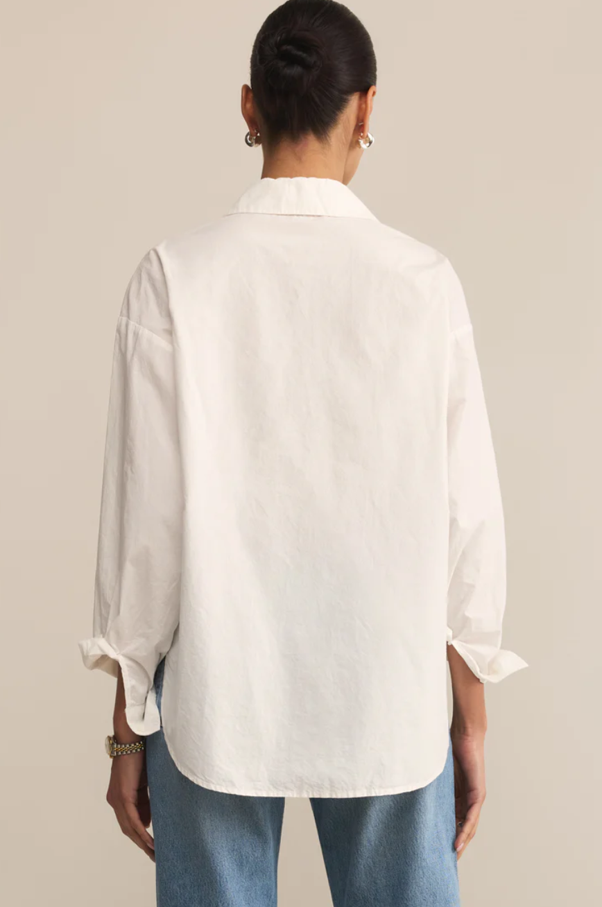 Z Supply Elevated Poplin Button Up Top
