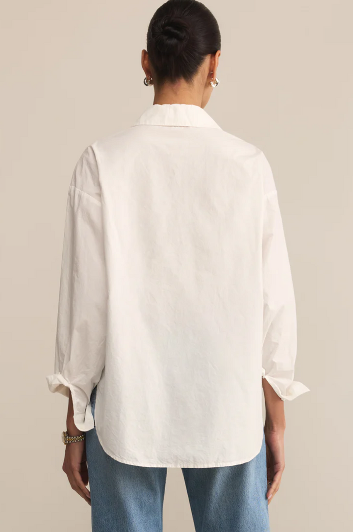 Z Supply Elevated Poplin Button Up Top