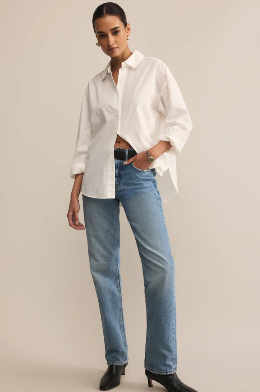 Z Supply Elevated Poplin Button Up Top