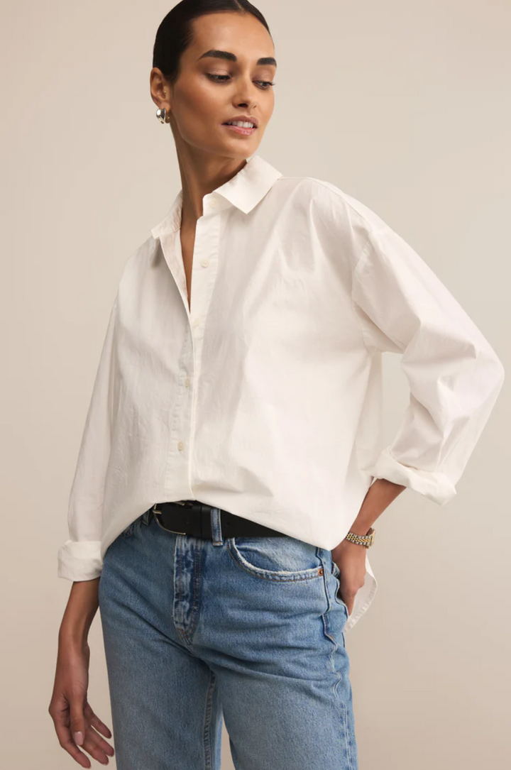 Z Supply Elevated Poplin Button Up Top