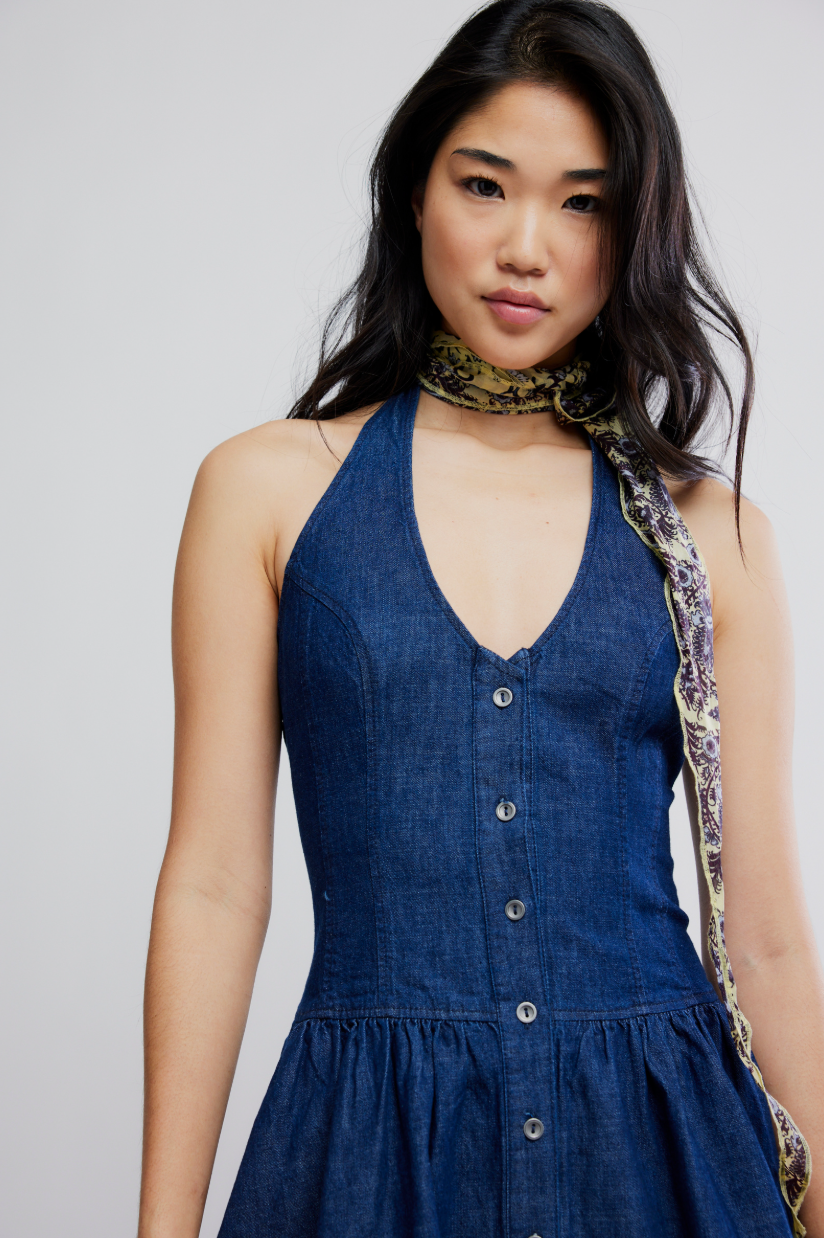 Free People Clean Break Denim Mini