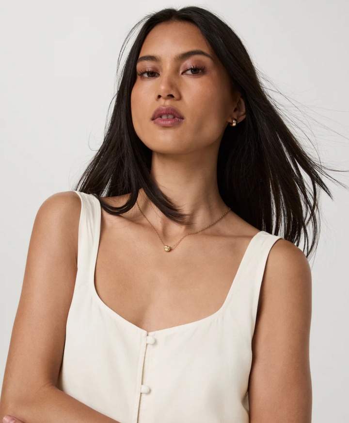 Vuori Trestles Twill Button Front Top
