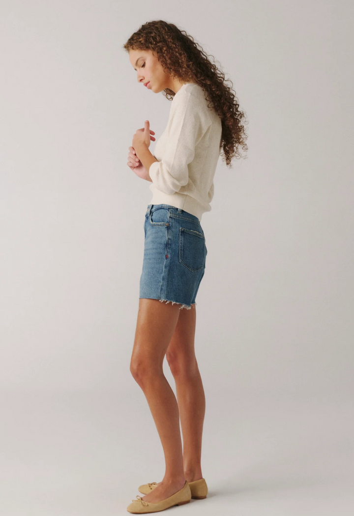 Warp + Weft VVI Relaxed Jean Short in Earth Mother