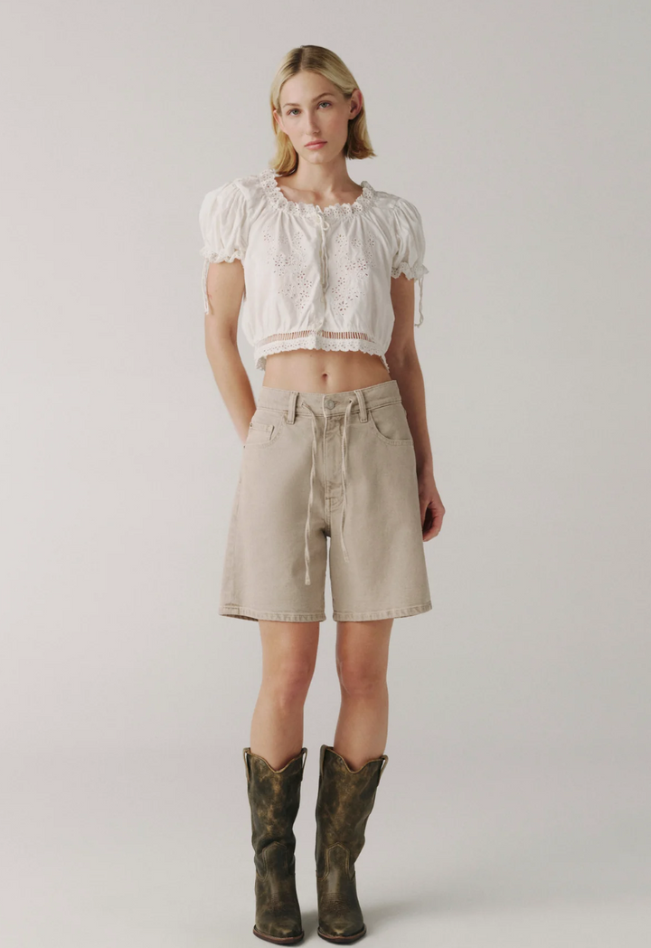 Warp + Weft BNA Soft Curve Short in Sand Dollar