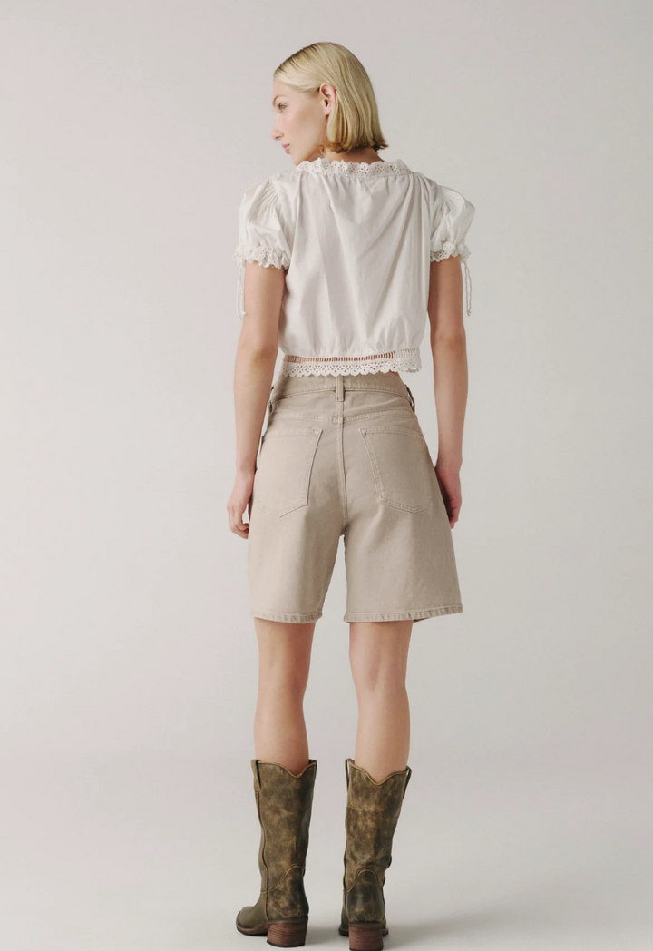 Warp + Weft BNA Soft Curve Short in Sand Dollar