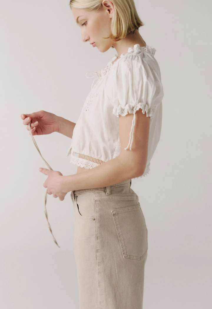 Warp + Weft BNA Soft Curve Short in Sand Dollar