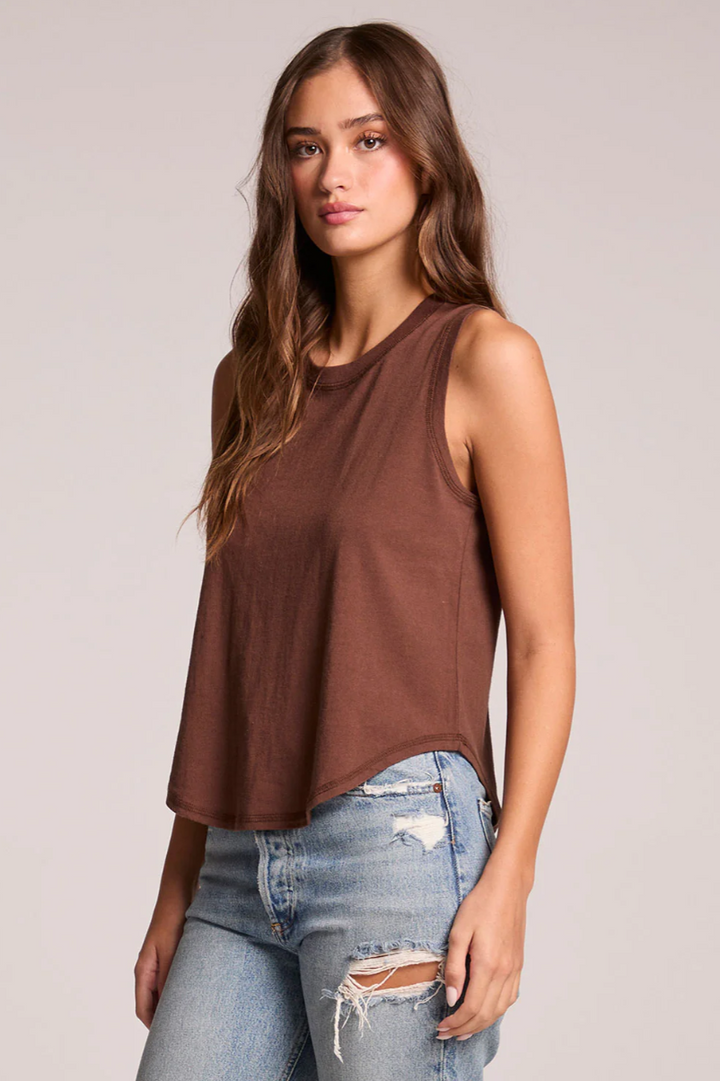 Chaser Flouncy Kahlua Muscle Tank