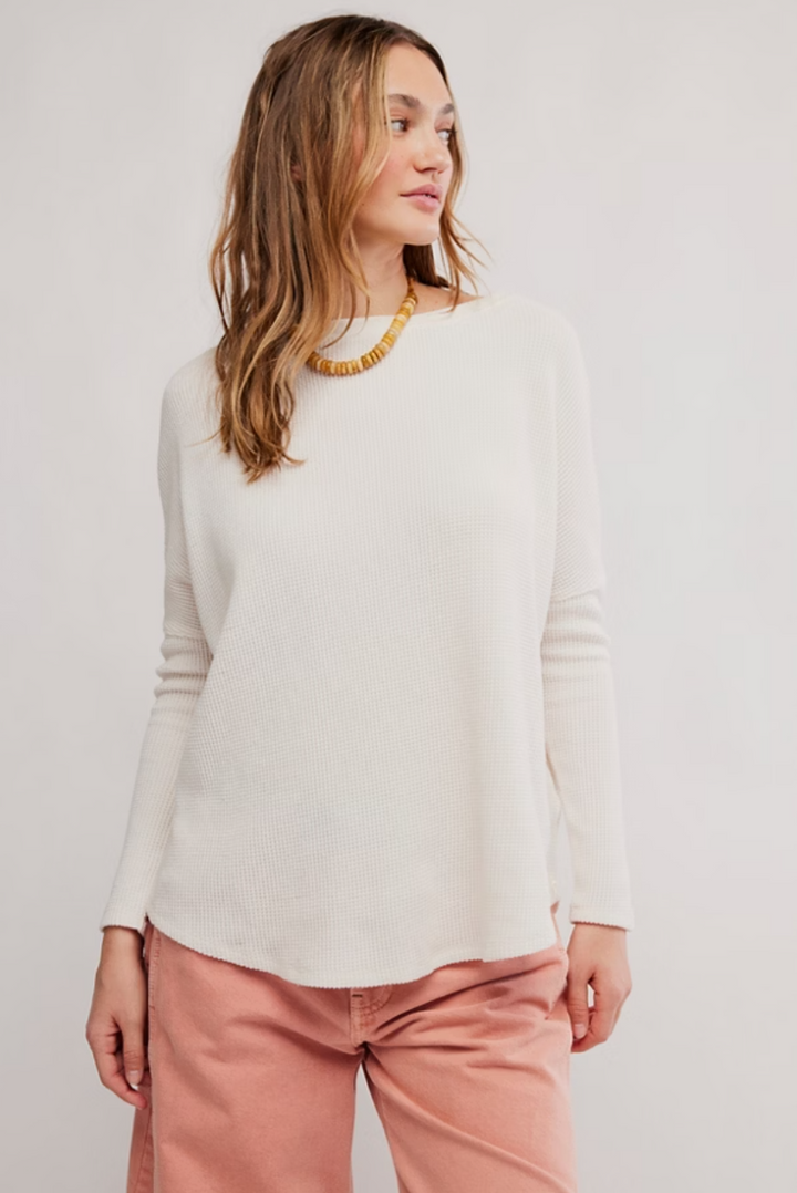 Free People Latte Blues Solid Thermal