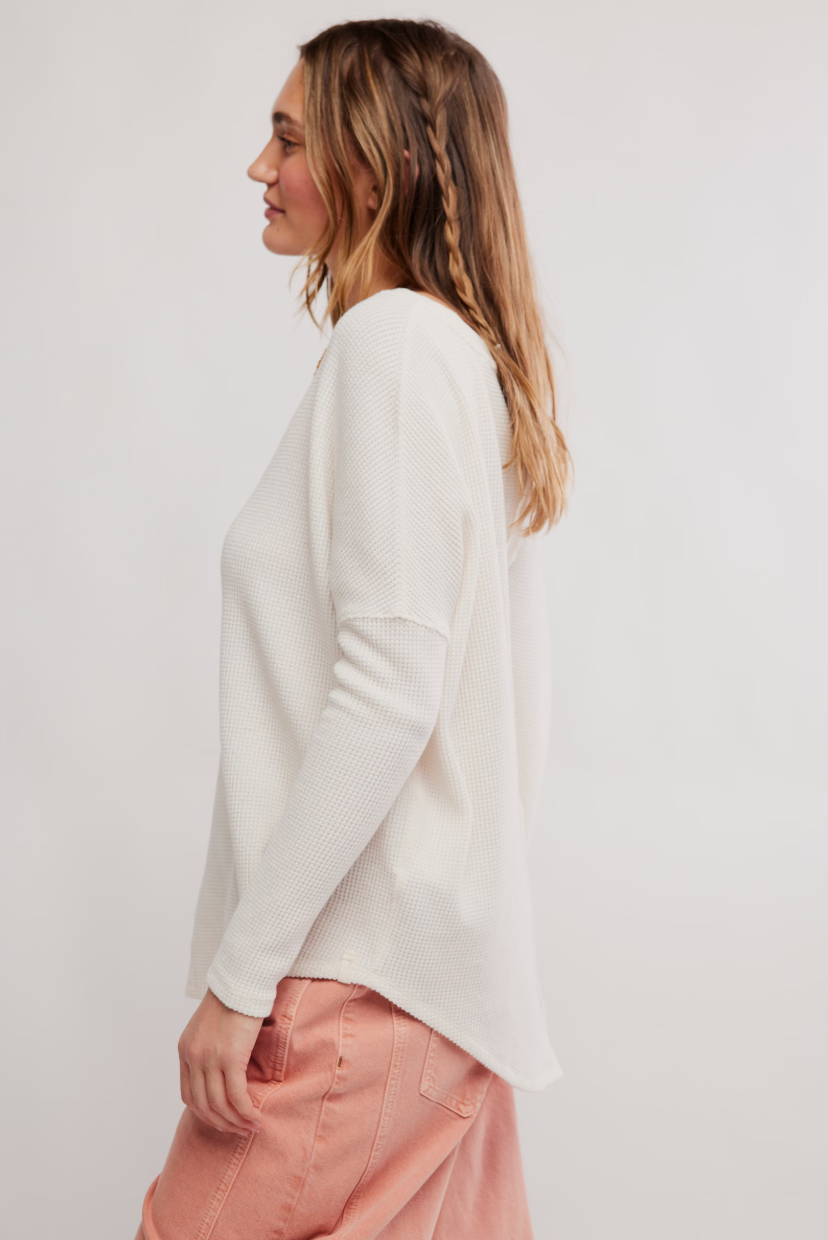 Free People Latte Blues Solid Thermal