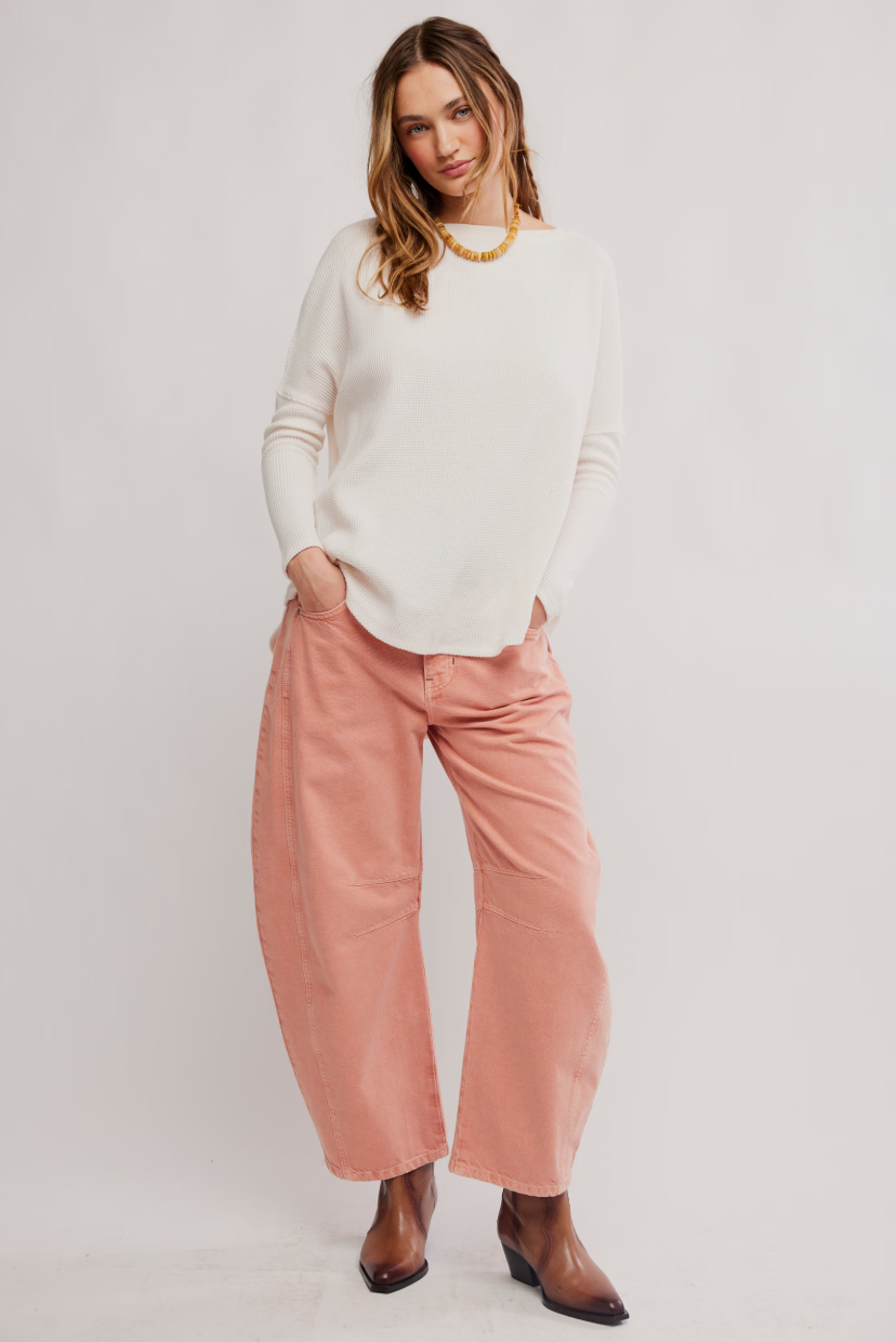 Free People Latte Blues Solid Thermal