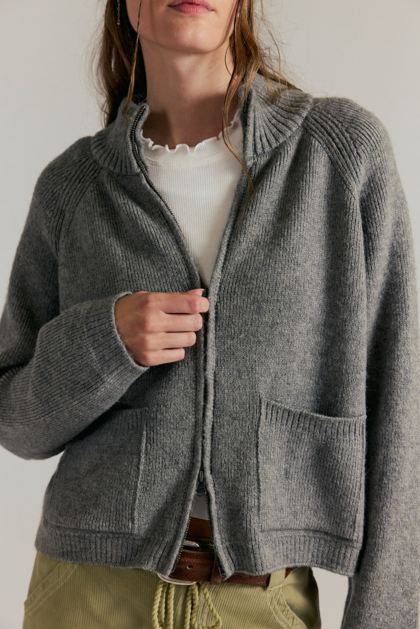 Free People WTF On It Zip Up