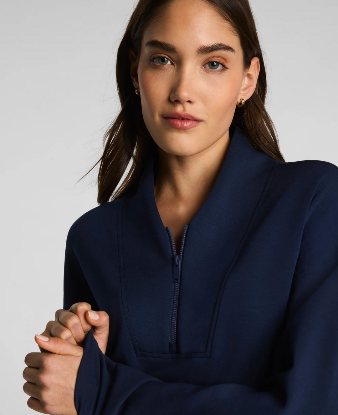 SPANX AirEssentials Shawl Collar Half Zip