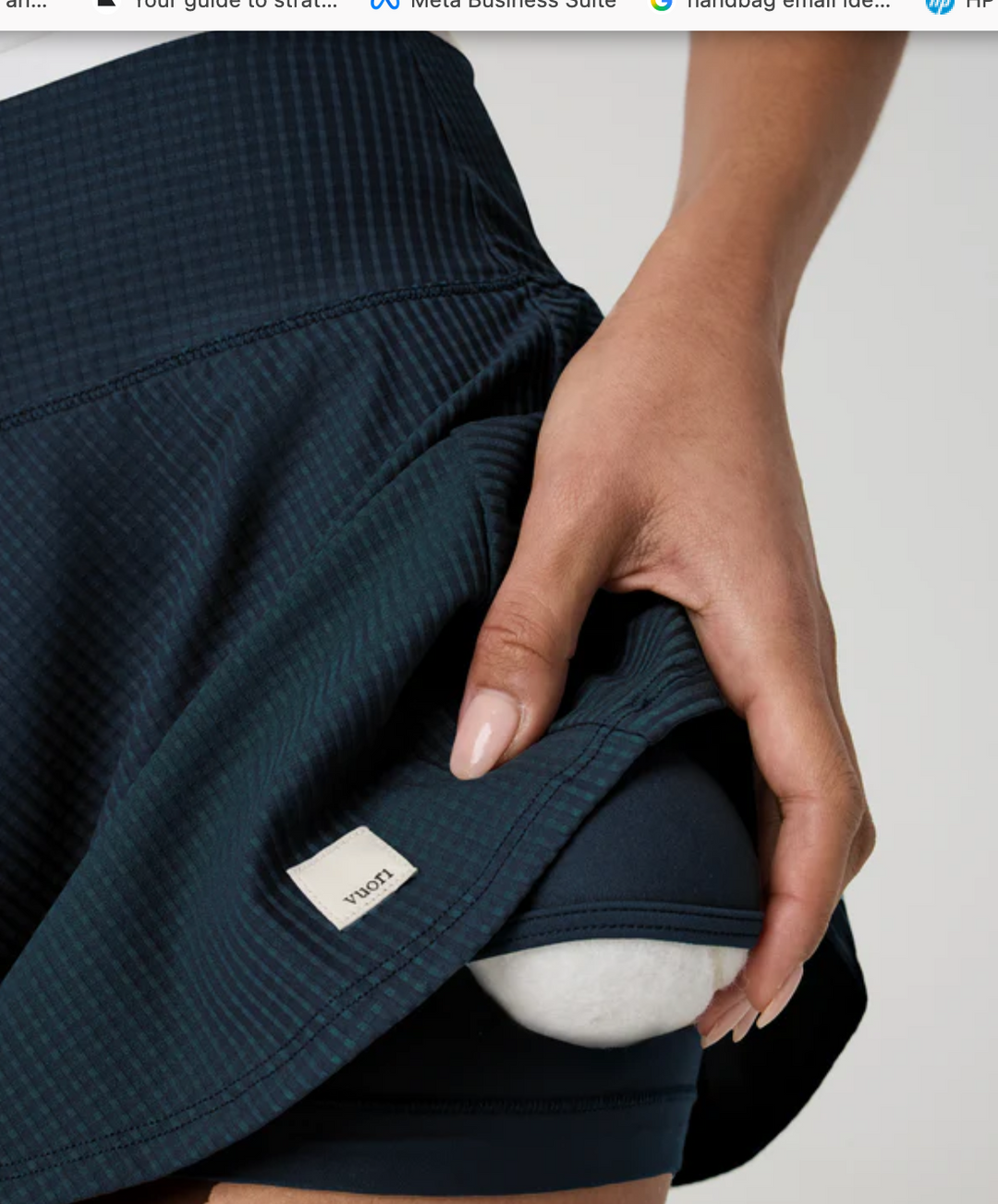 Vuori Baseline Gingham Skirt