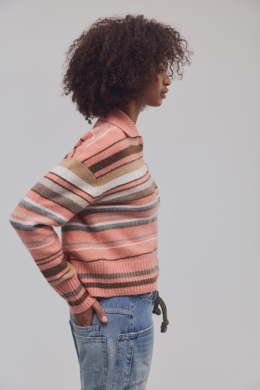 Free People Trading Up Stripe Polo