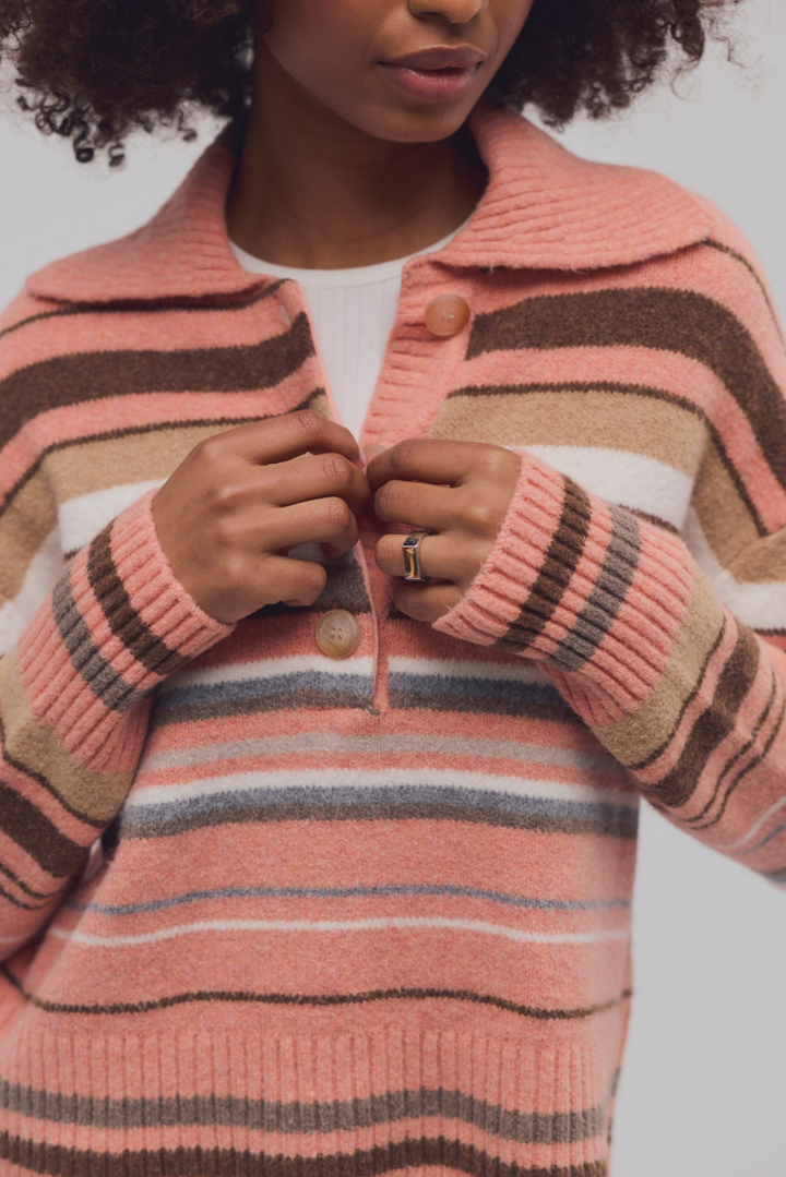 Free People Trading Up Stripe Polo
