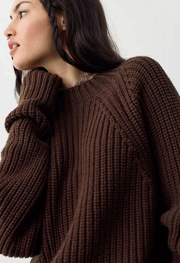 Free People Low Tide Knit Pullover