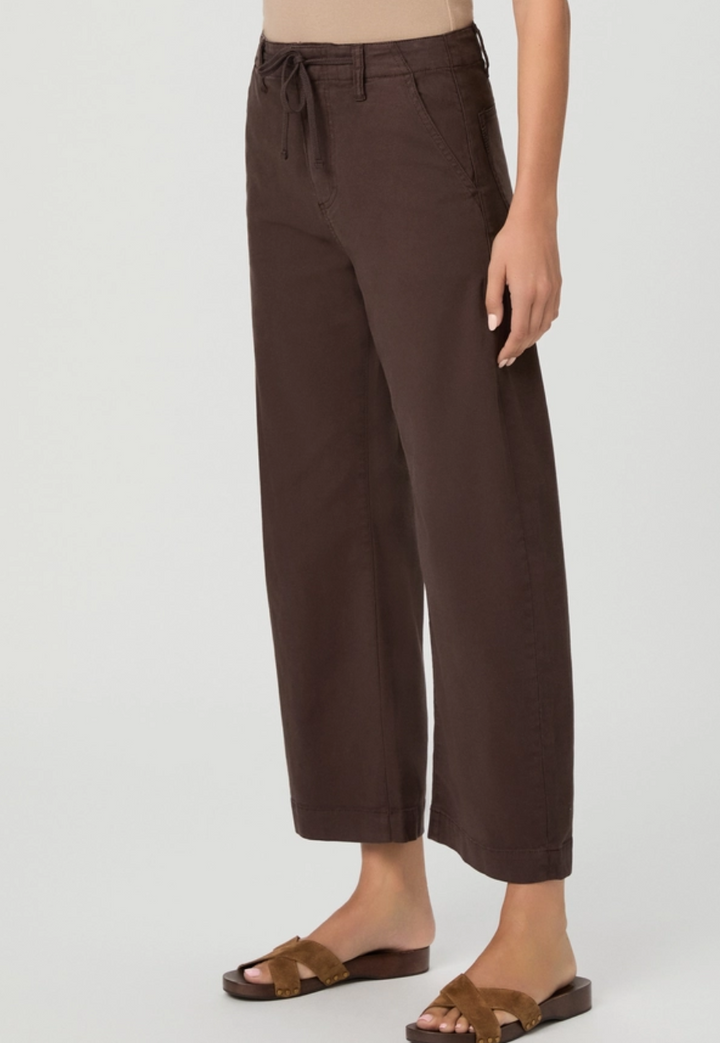 Paige Arellia Ankle Barrel Leg in Rich Chocolate