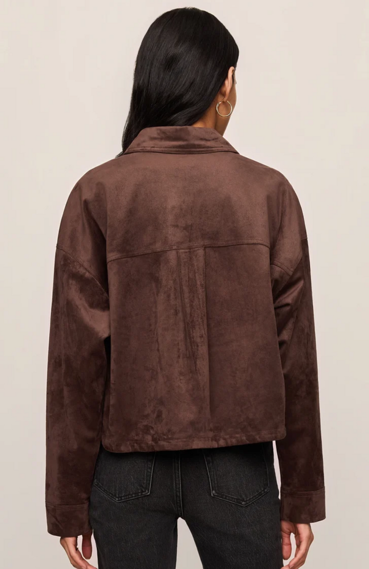 Z Supply All Day Cropped Suede Jacket