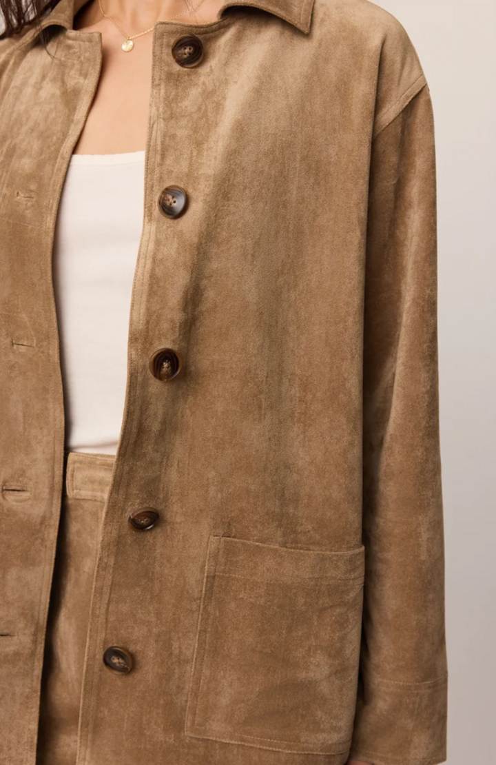 Z Supply Decker Suede Chore Coat