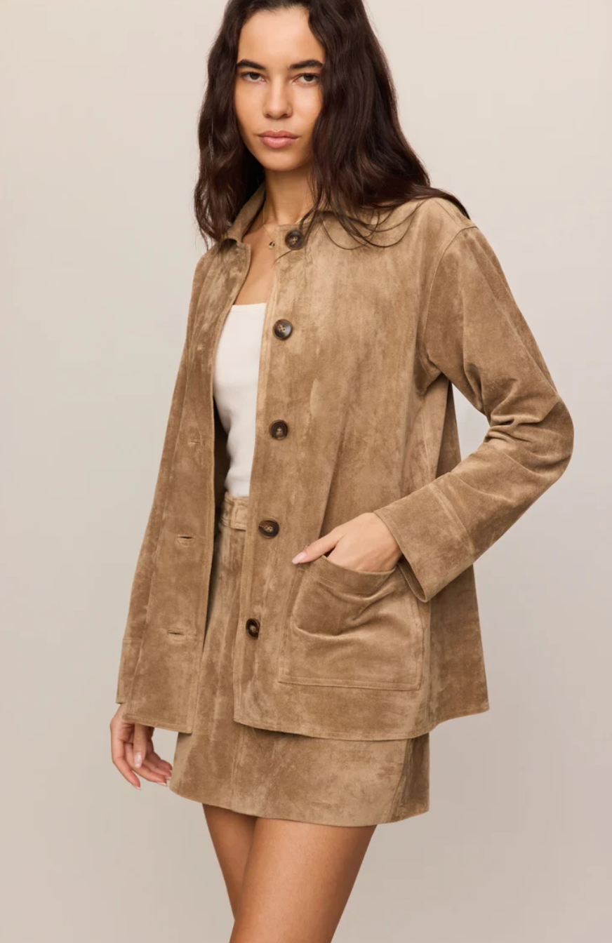 Z Supply Decker Suede Chore Coat