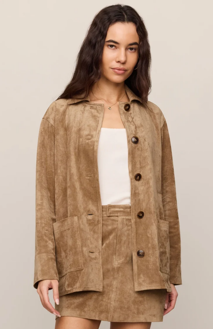 Z Supply Decker Suede Chore Coat