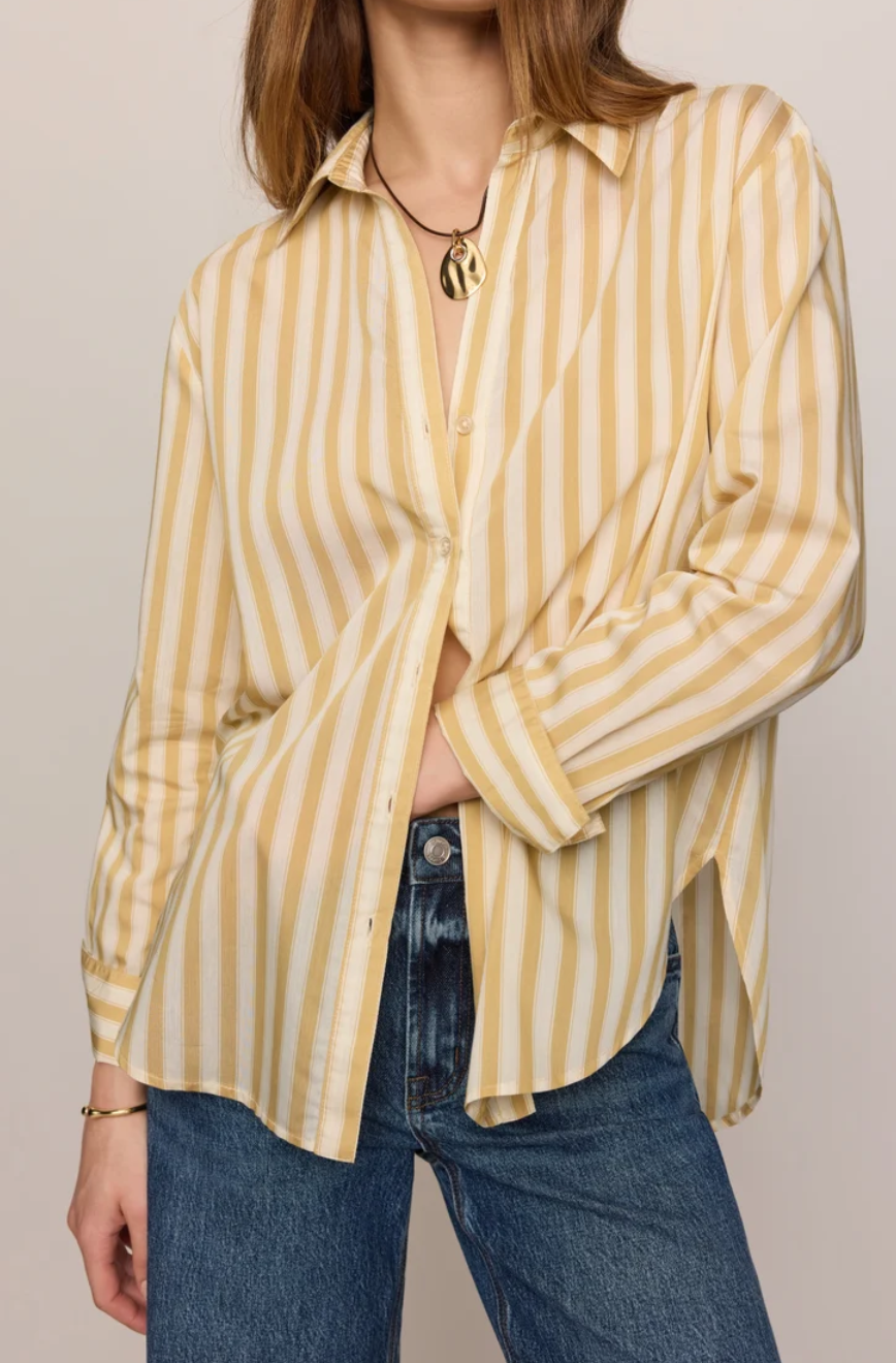 Z Supply Golden Haven Stripe Button Up