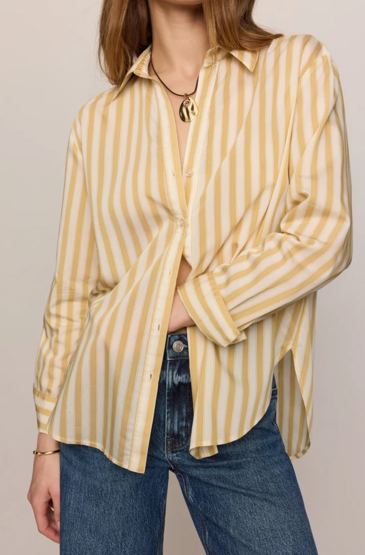 Z Supply Golden Haven Stripe Button Up