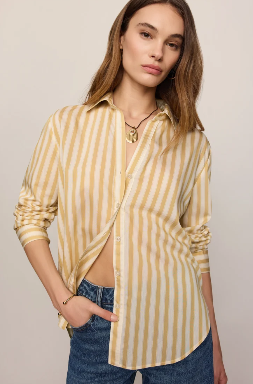 Z Supply Golden Haven Stripe Button Up