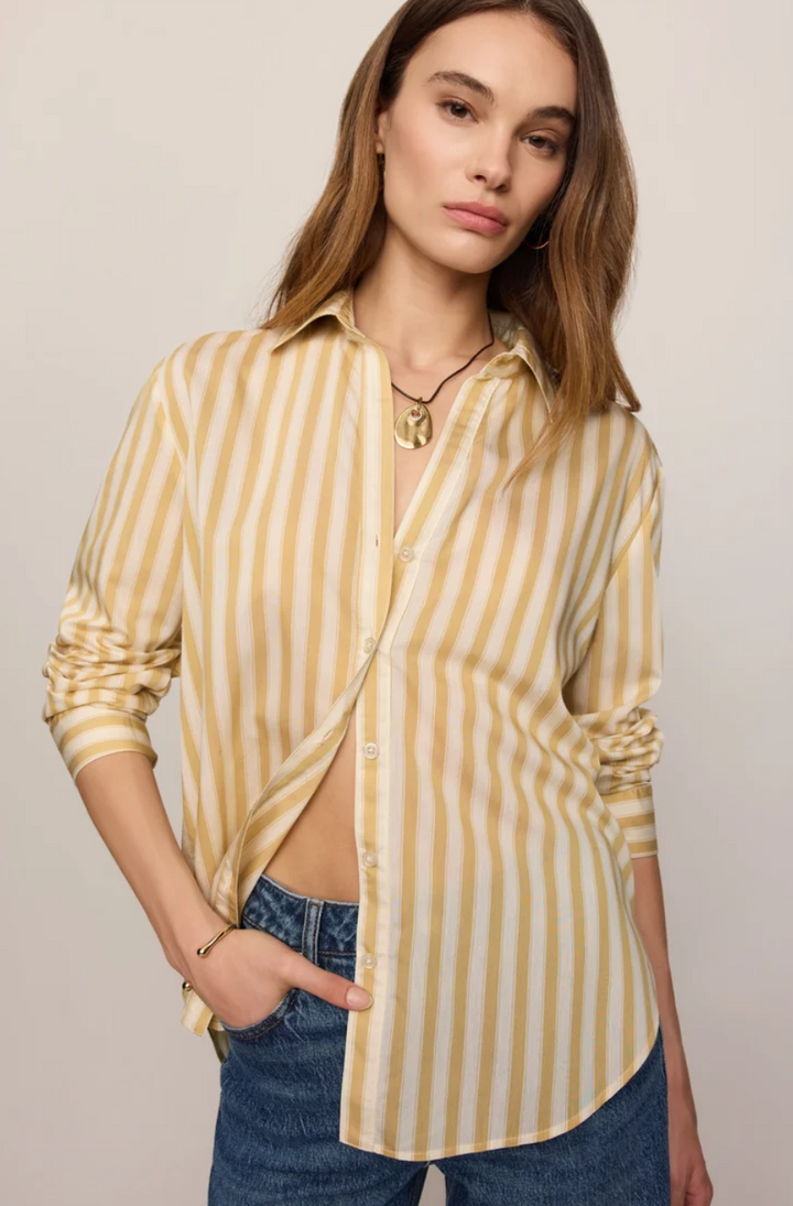 Z Supply Golden Haven Stripe Button Up