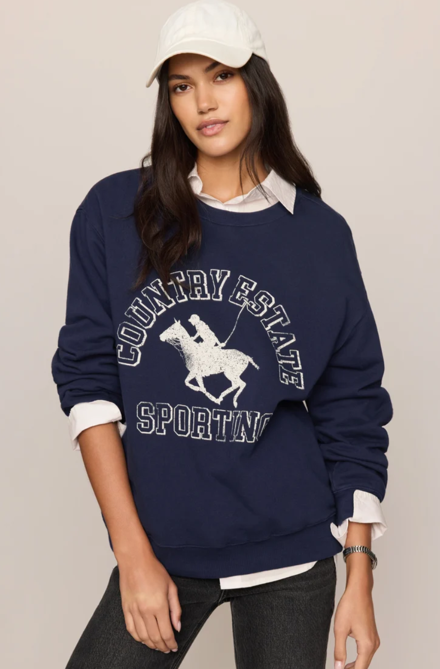 Z Supply Estate Boyfriend Graphic Sweatshirt