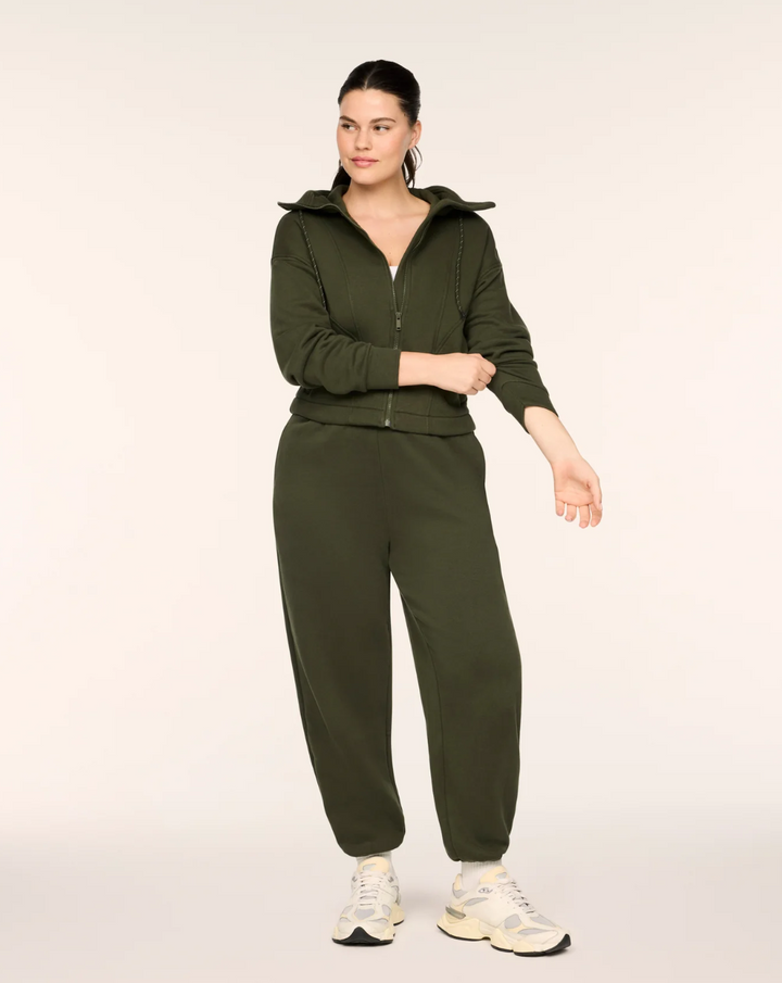SPANX BoostUp Cotton Fleece Full Zip Hoodie